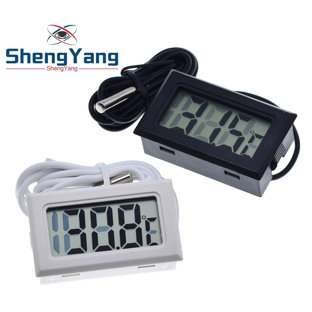  TZT Mini Digital LCD Thermometer Temperature Sensor Automatic Control Fridge Freezer Thermometer tpm-10 