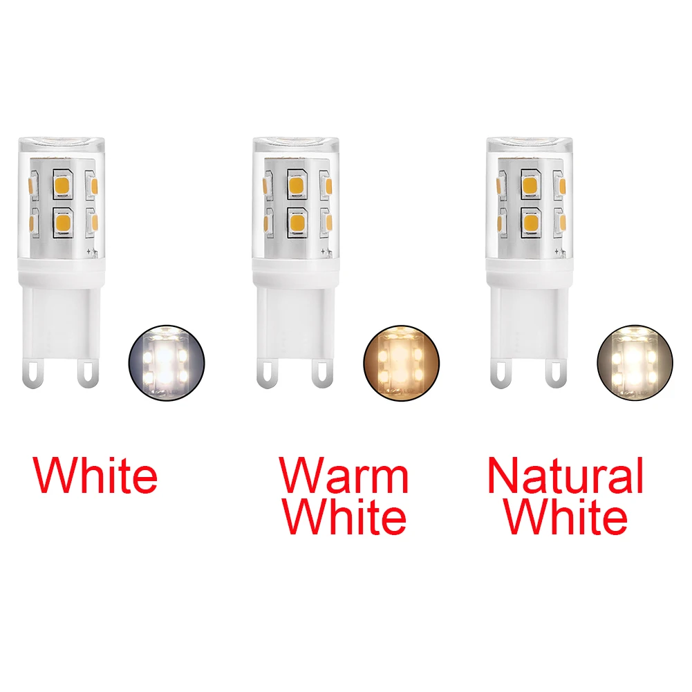 G9 Led Replacement 220V Super Bright Halogen Ceramic 2W Practical Non Dimmable 360 Degree Glow Decoration Corn Bulb Home