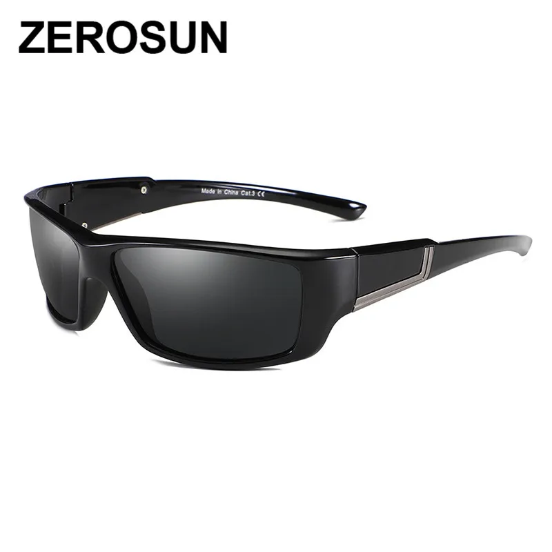Zerosun, поляризационные очки для вождения, для мужчин и женщин, HD, Полароид, солнцезащитные очки, для мужчин, анти-Защита от солнца, отражающий чехол, оправа UV400, PC, ультра-светильник