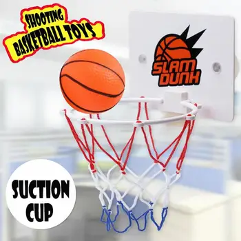 

3pcs/set Mini Basketball Hoop Toys Suck Wall-mountedhanging Basketball Netball Hoop Basketball Outdoor Shooting Frame