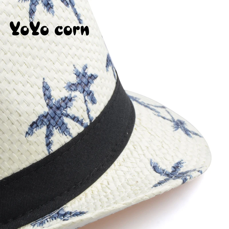 YOYOCORN Kids Straw Sun Hat For Boy Girl Children