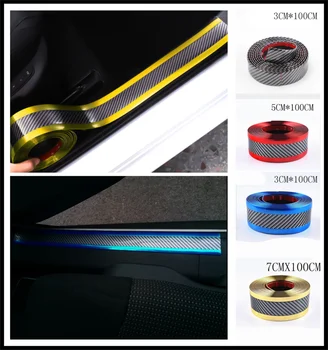 

Car sill strip anti-tread sticker modified carbon fiber bumper parts for Jeep Liberty Trailhawk Commander Renegade Cherokee