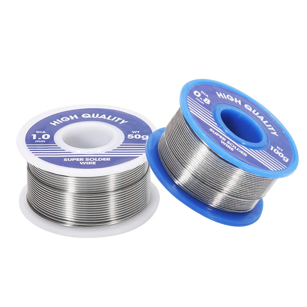 New 20/50g/100g Welding Solder Wire High Purity Low Fusion Spot 0.8/1mm Rosin Soldering Wire Roll No-clean Tin BGA Welding miller infinity welding helmet