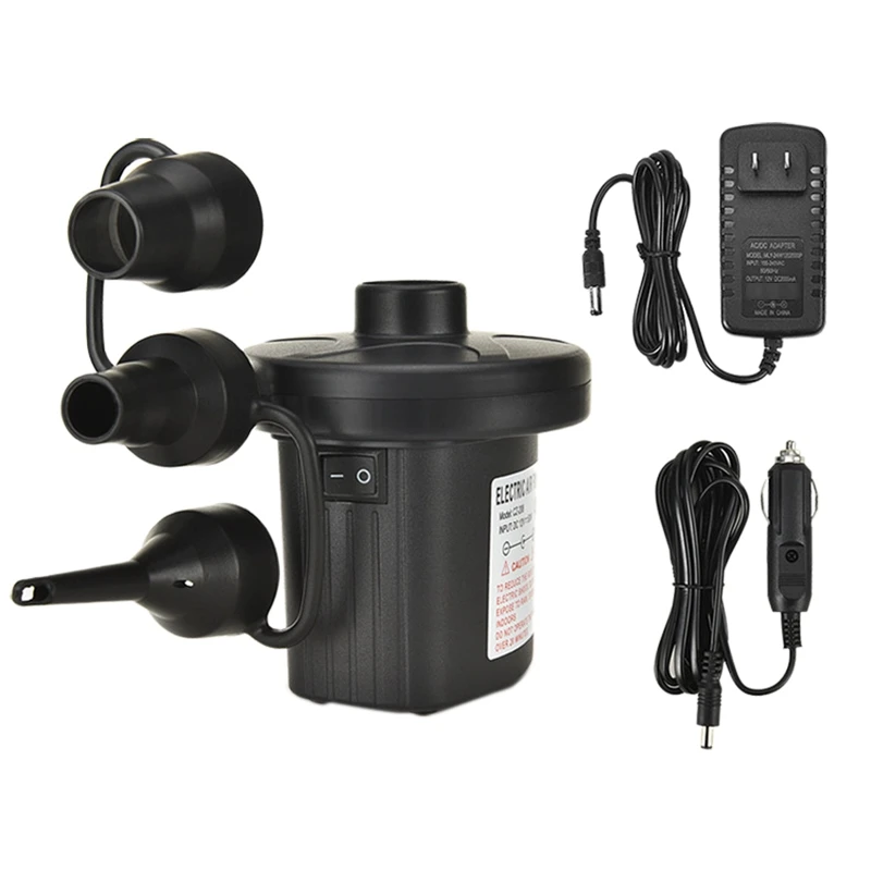 Лидер продаж 2 Way Электрический Надувное Дефлятор воздушный насос 12V AC/DC матрас