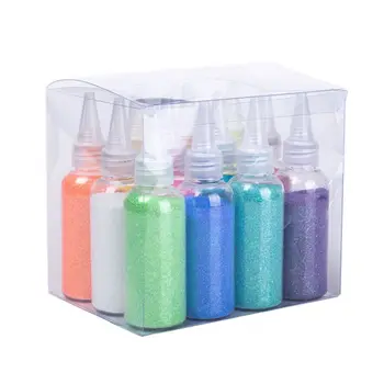 

12pcs 30g Glitter Powder Sequins Clear/Fluffy Slime Toys for Children Charms Lizun Modeling Clay DIY Kit Accessories Nail Art