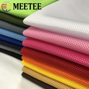 

Meetee 100*150cm 3D Thickened 3 Layer Sandwich Mesh Fabric for Seat Cover Breathable Sport Shoes Bags Sofa Cloth Materials RC618