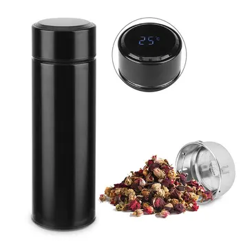 

500ML Thermos Vacuum Flasks Temperature Display 304Stainless Steel My Hot Water Bottle Travel Coffee Mug Tea Milk Mug Thermo cup
