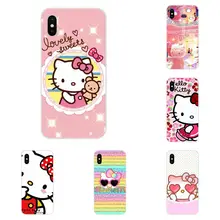 Dla Xiaomi Redmi uwaga 2 3 3S 4 4A 4X5 5A 6 6A Pro Plus para specjalny oferta luksusowe pionowy Case kocham dzień dobry Kittys(China)
