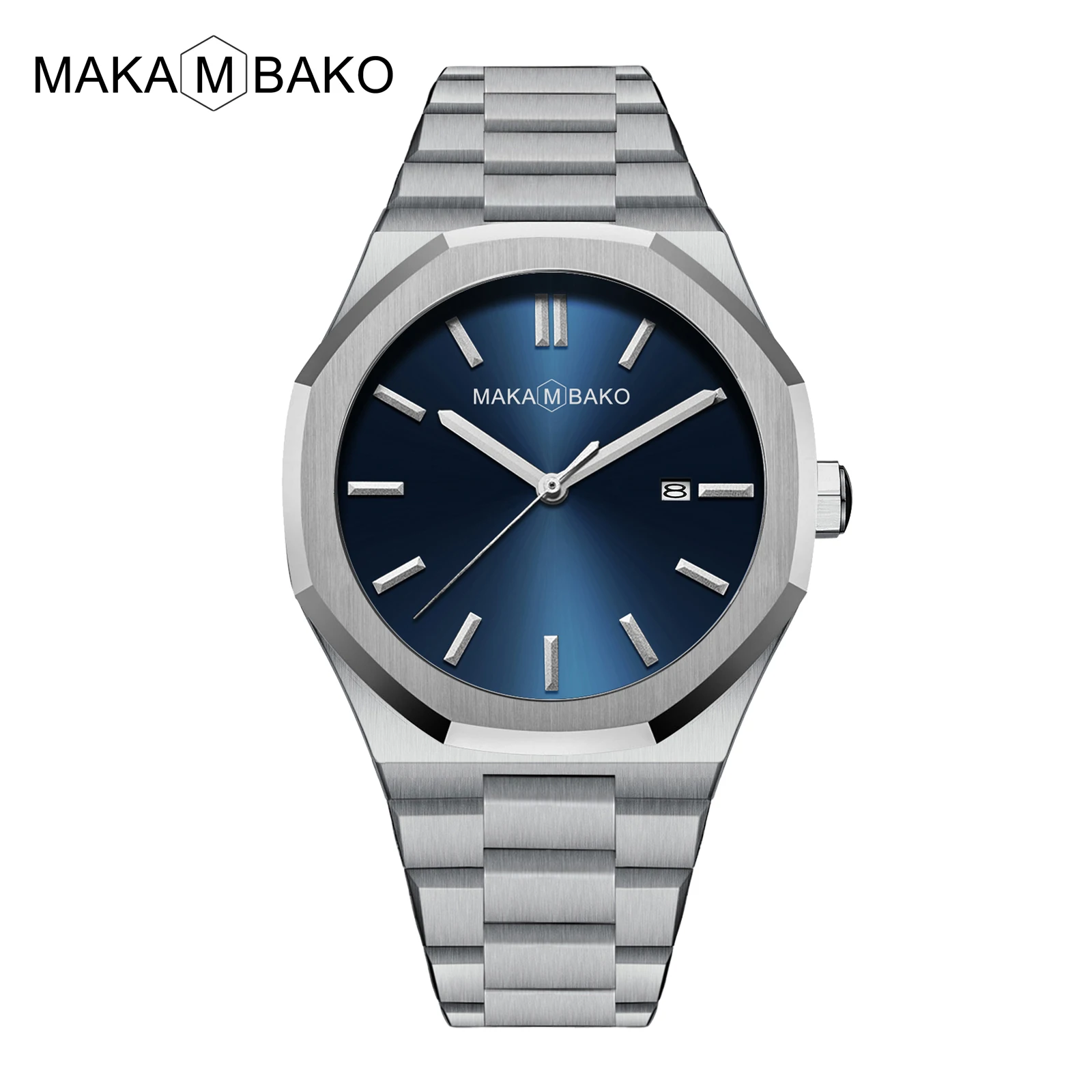 Original Top Brand All Black Stainless Steel Men's Wristwatch Classic Business Waterproof Japan Movement Quartz Watch For Men 