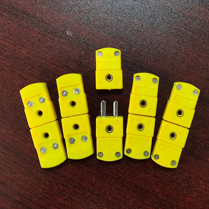 K Type Thermocouple Mini Connecteur mâle & femelle jaune Plug & Socket 