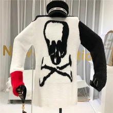 #Special Offers Slash Neck Fashion Women's Free Knitted Sweater High Street Print Women Sweater and Pullovers 2019 Autumn Winter tops #Special Offers Slash Neck Fashion Women's Free Knitted Sweater High Street Print Women Sweater and Pullovers 2019 Autumn Winter tops