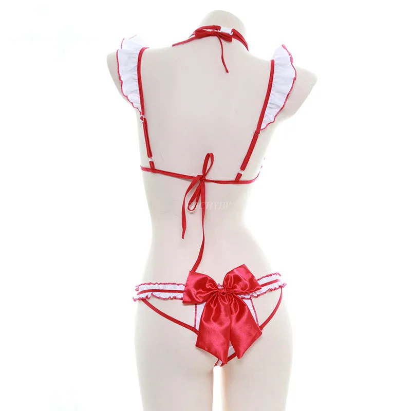 Японский милый женский пикантная форма медсестры костюм нижнее белье костюм искушение каваи женское бельё Комплект комбинация Косплей Пижама