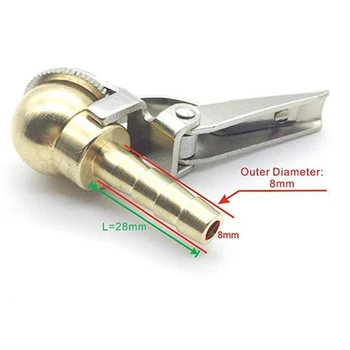 

1PCS Car Ball Tire Inflator Air Chuck Tire Gauge With Clip For Car Tire Repair Tools Car Repair Tool new