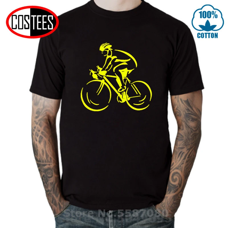 Mens Hot Fashion Solid T-Shirt MTB Cyclist Bicycle Cycle Sporter Transport Hobby Mountain Biker Cycler Menu0027s T Shirt ringer Tops