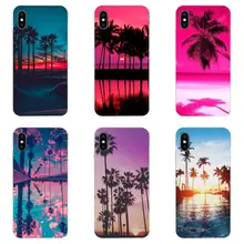 Красочные стильные летние пляжные пальмы для huawei Honor mate 7 7A 8 9 10 20 V8 V9 V10 G Lite Play Mini Pro P Smart(China)