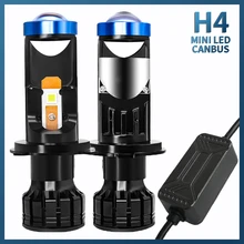 

H4 LED Car Lamps Auto Car accessories Light Bulb Lamp Motorcycle Headlight Headlamp Led Lenses High Low Beam with Canbus