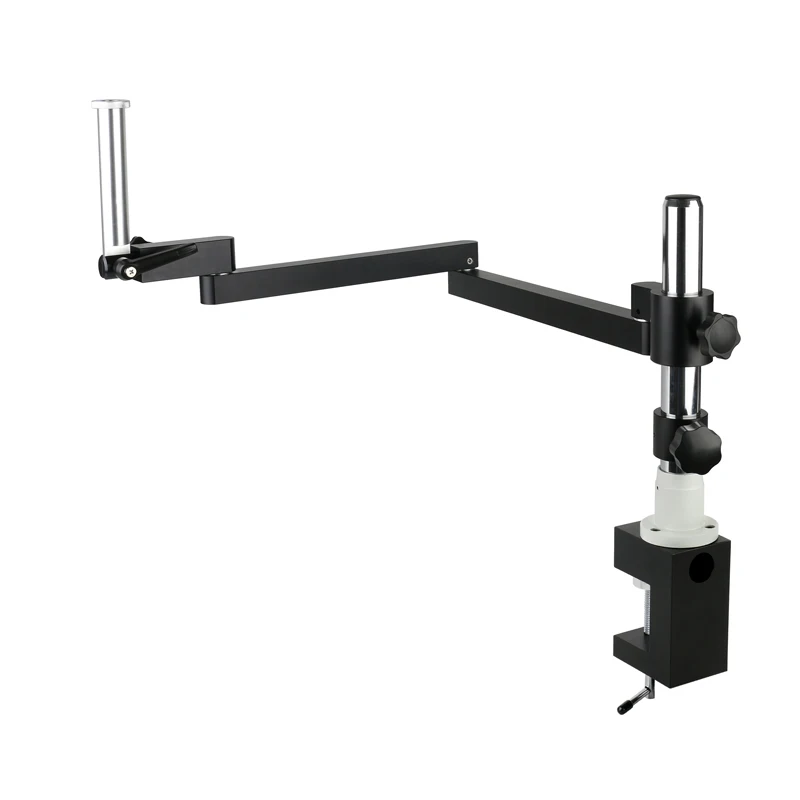 76mm Stereo Trinocular Microscope 50mm Video Microscope Camera Universal Adjustable Direction Clamp Arm Pillar Clamp Holder