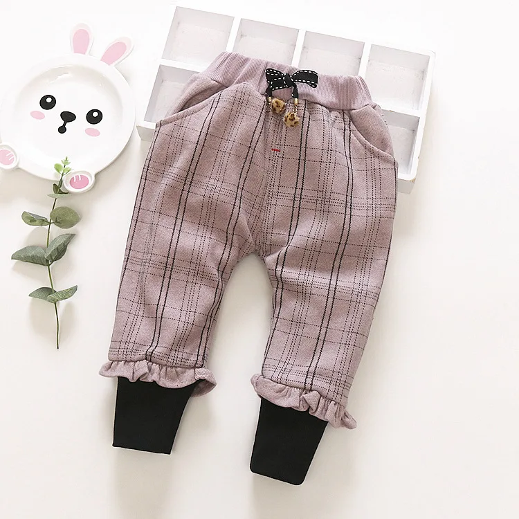 

Children Outer Wear Pants 2019 Autumn And Winter New Style Girls Trousers Baby Casual Pants Children Pants Brushed And Thick Fas