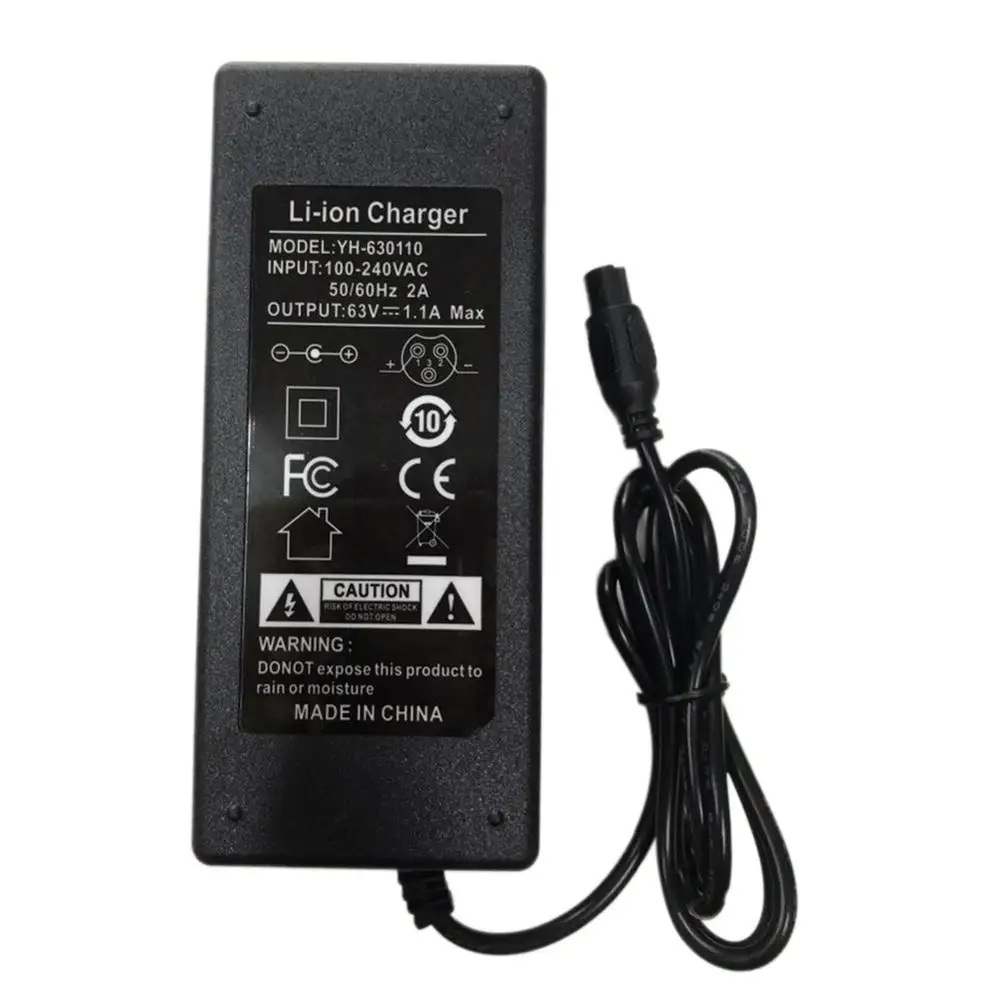 

63V 1.1A Hoverboard Scooter Charger For Xiaomi MjJia 9 Electric Balancing Scooters With LED Light