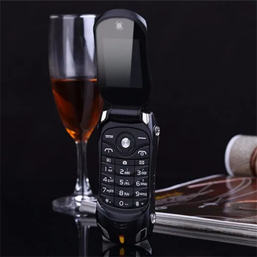 black Newmind F15 Флип Мобильный телефон Dual Sim светодиодный светильник 1,8 ''экран роскошный автомобильный мобильный сотовый телефон флэш-светильник - Цвет: black
