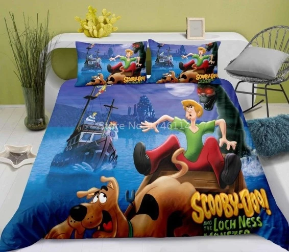 Милый комплект постельного белья Scooby Doo с объемным мультяшным рисунком