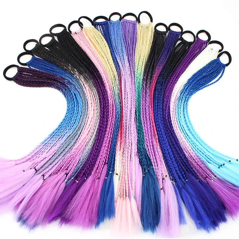 

Girls Elastic Braid Hair Rubber Band Hair Ponytail Hairbands Children Twist Braid Rope Headdress Hair Braider