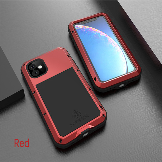MEI Aluminum Shockproof Phone Case For iPhone 13 12 11 Pro Max Heavy Duty 360 Full Protection Armor Cover for iPhone 13 Pro