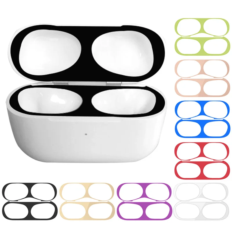 Металлический пылезащитный чехол для Apple Airpods Pro 1 2 защита от пыли грязи |