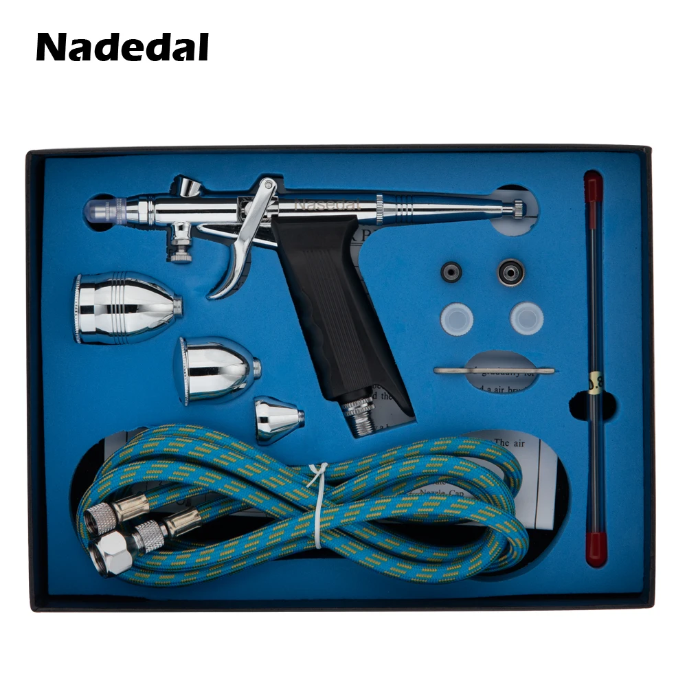 Nasedal 0 3/0 5/0 8 мм Двойное действие Гравитационный подающий распылитель NT 116B 2cc 5cc 13cc