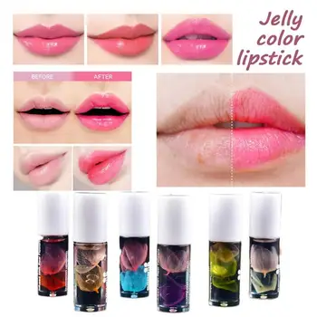 

Crystal Lipstick Lips Dried Flowers Lip Essence Nutritious Lip Oil Clear Roller Ball Long Lasting Moisturizing Shiny Lip Gloss