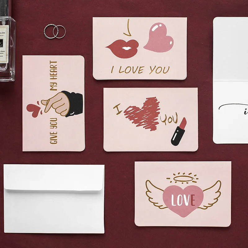  6Pcs Party Wedding Invitations DIY Handmade Paperboard Mother' Day Blessing Cards Greeting Cards Mi - 4.00006E+12