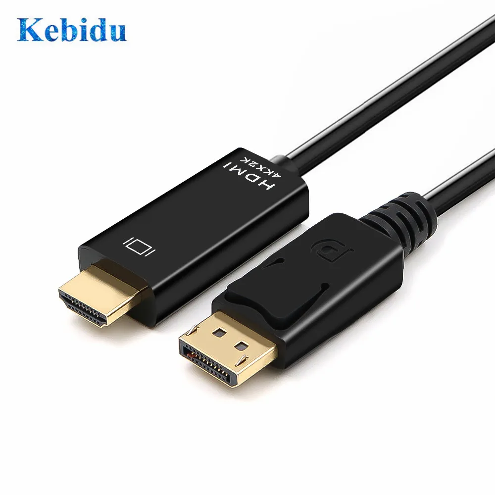 KEBIDU 4K @ 60Hz порт дисплея к HDMI кабелю 1080P кабель порта DP для подключения ноутбука