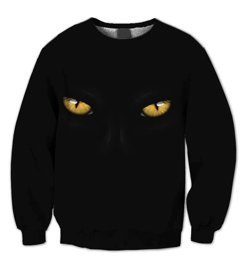 

REAL American US SIZE Eye of the Panther Sublimation Print Plus Size Crew Neck Sweatshirt