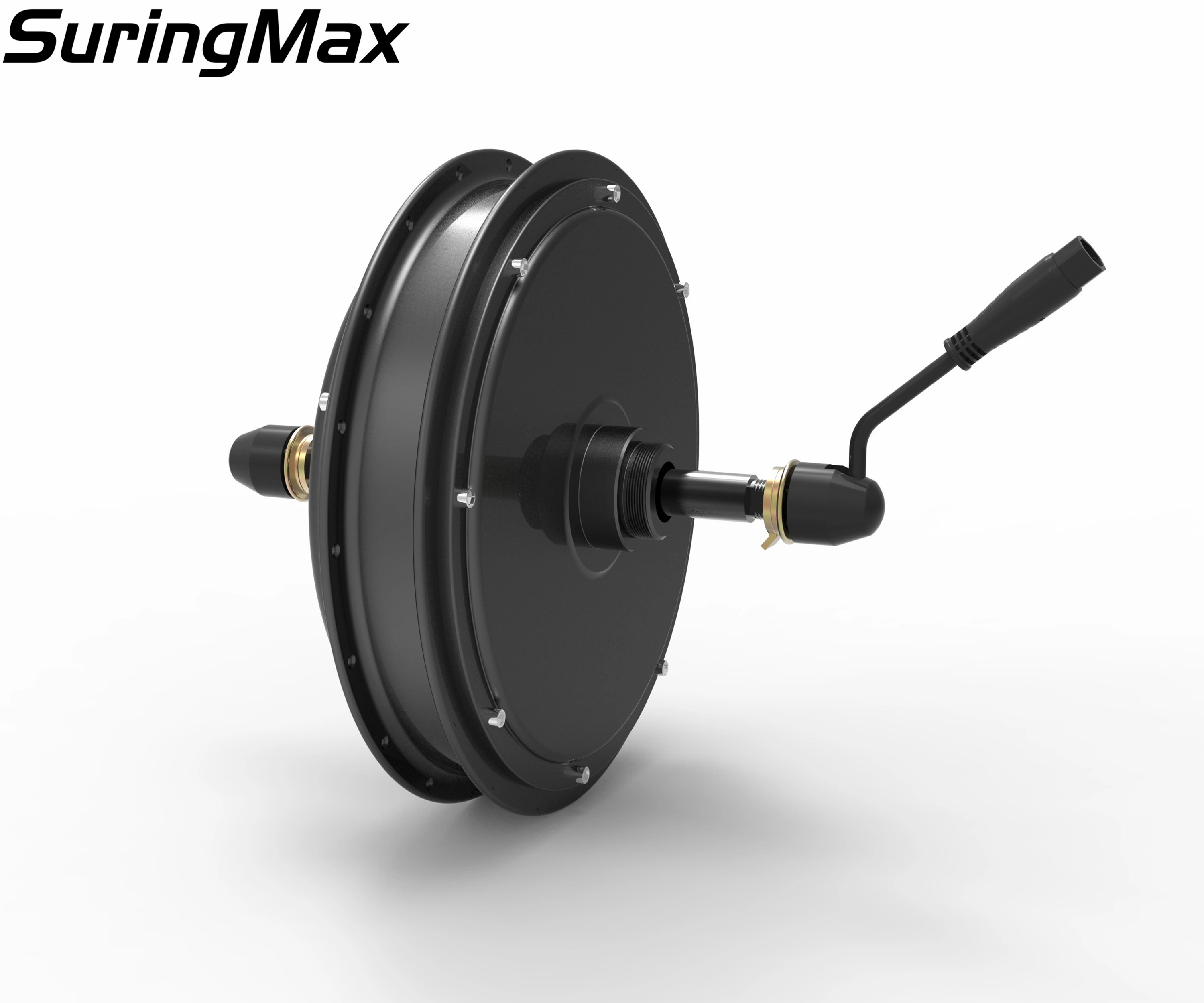 Best Free shipping V3 45H magnet 3000W motor with 170mm fork size AWG 11 phase wire 2 sets hall sensor for electric fat bike 1