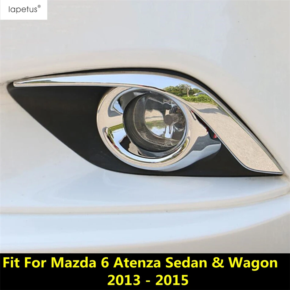 

Front Fog Light Lamp Eyelid Eyebrow Foglight Ring Molding Cover Kit Trim Accessories For Mazda 6 Sedan / Wagon 2013 2014 2015