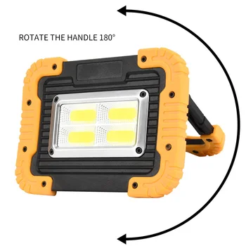 

New Outdoor New Solar USB Rechargeable Searchlight, Multifunctional Work Light, Emergency Camping Light With Magnet, Floodlight