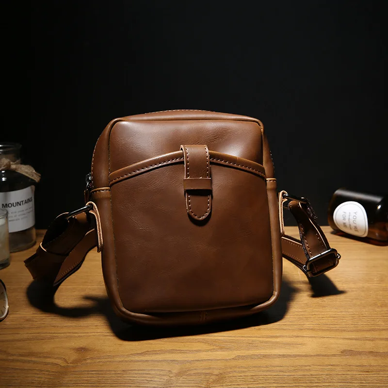 

New style men and women small square bao tide Europe and America restore ancient ways men's small bag casual single shoulder bag