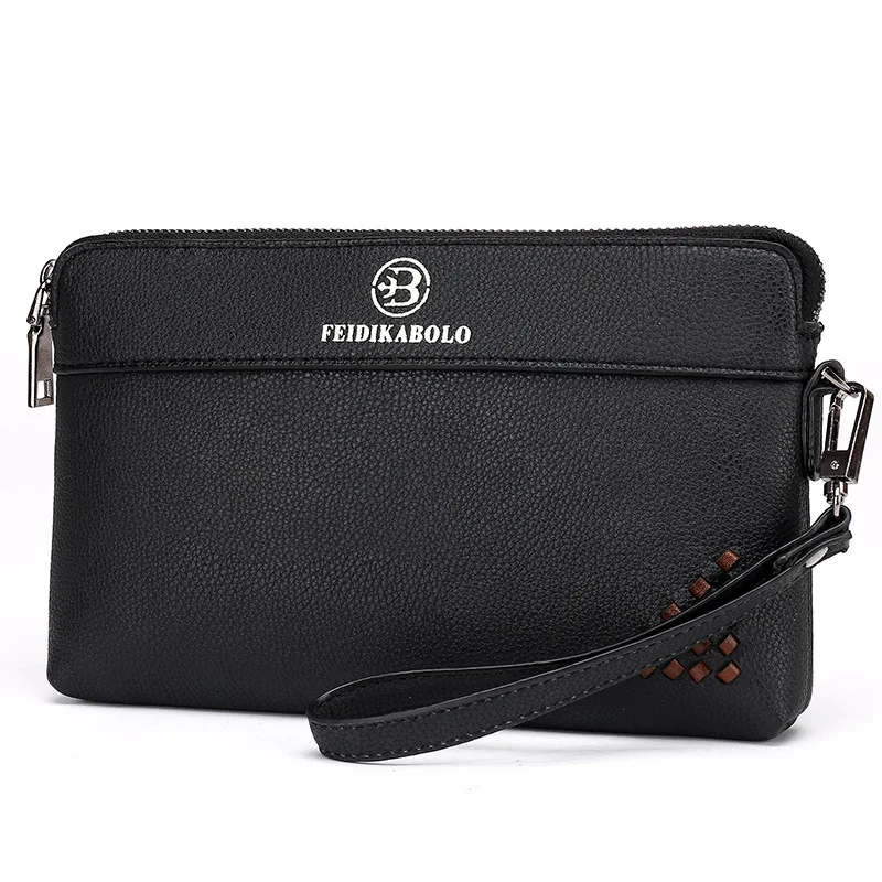 

Hot Selling Leather Wallet Casual Men Clutch Long Card Bit More Mobile Phone Bag Men's Brand Soft Leather