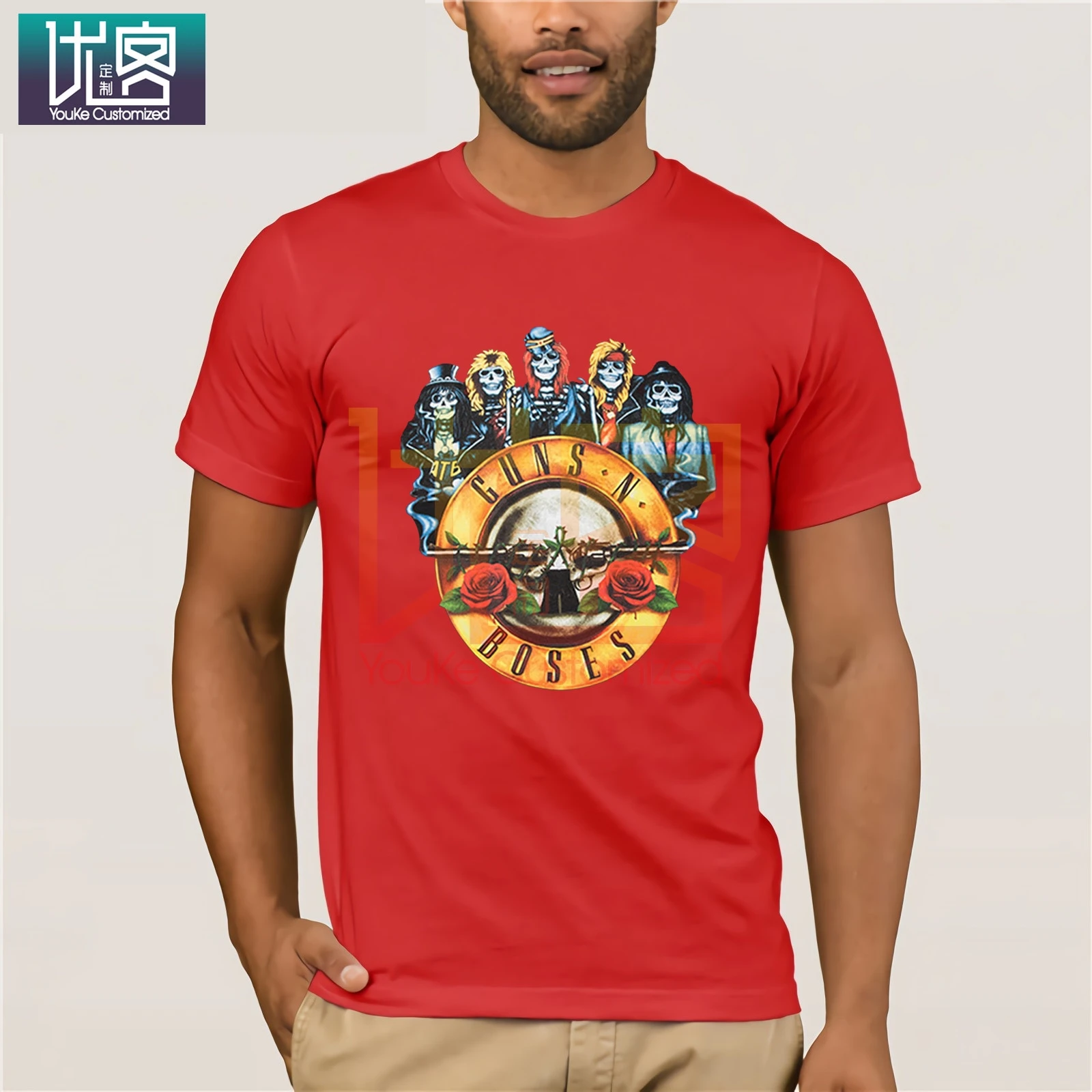 Aolamegs Guns N Roses футболка для мужчин и женщин с круглым вырезом принтом металла рок