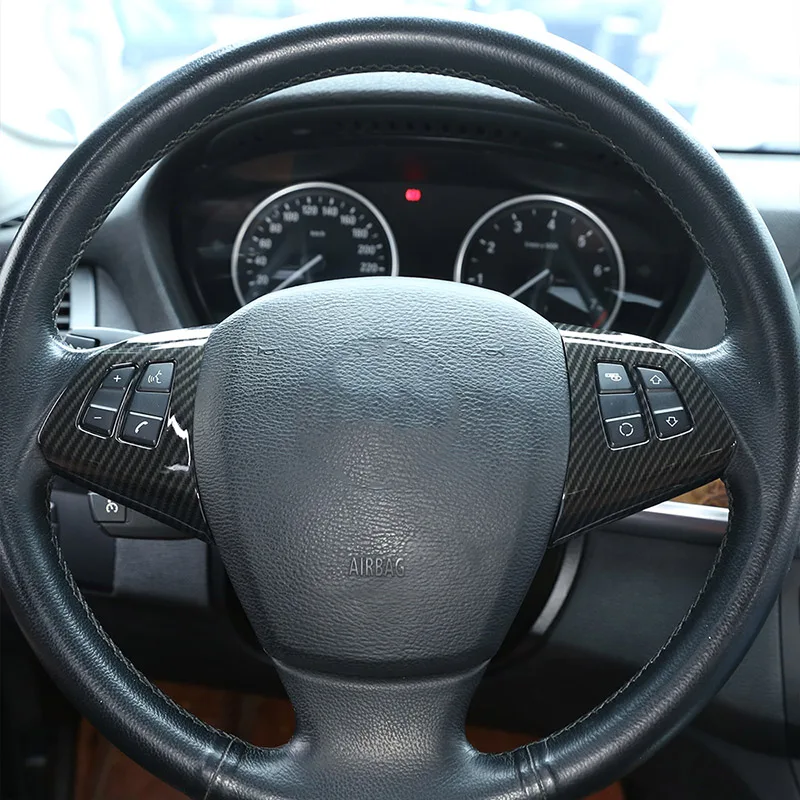 Carbon-Fiber-Style-Steering-Wheel-Button-Frame-For-BMW-X5-E70-2008-2013-Car-Accessories-2pcs