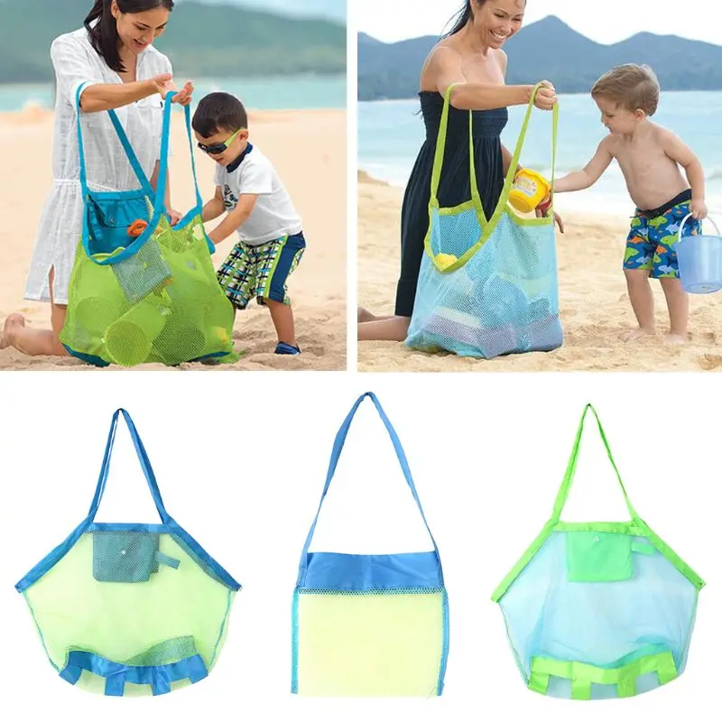 Children-Sand-Away-Protable-Mesh-Bag-Kids-Toys-Storage-Bags-Swimming ...