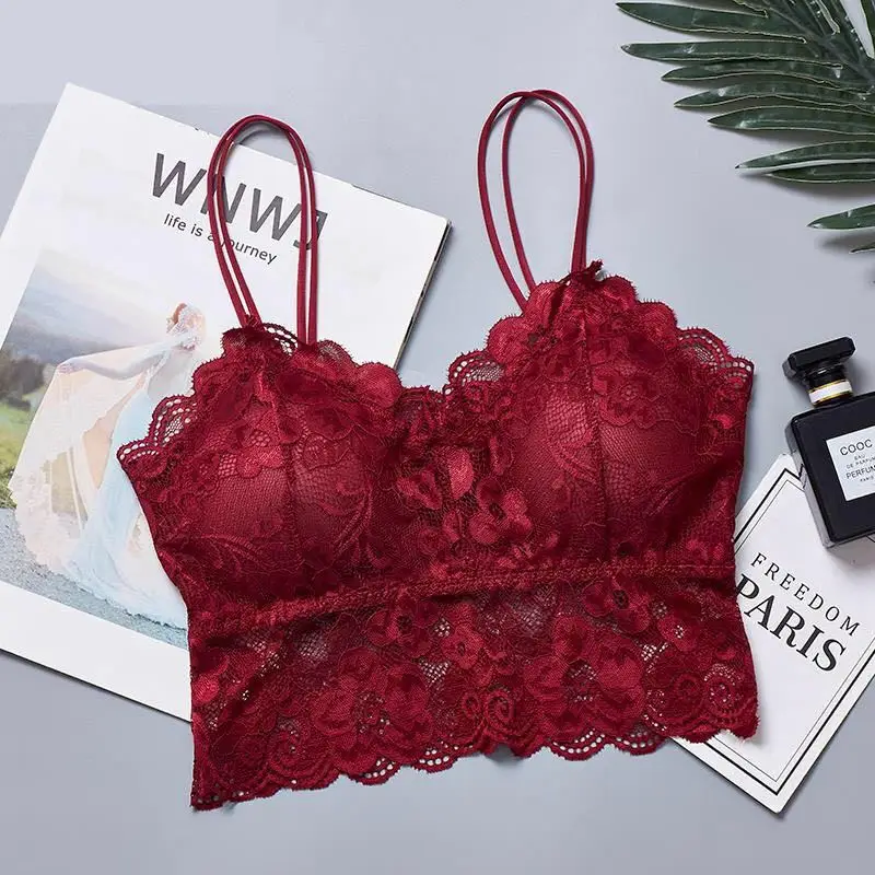 2020 New Arrival Women Push Up Wireless Lace Bra Top Women Plus Size Bralette Underwear Lingerie Full Cup 2020 New Arrival Women Push Up Wireless Lace Bra Top Women Plus Size Bralette Underwear Lingerie Full Cup
