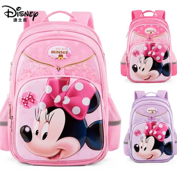 

Disney Multifunctional Children's Schoolbag Female Students 1-4 Grade Girls Cute Large Capacity New Minnie Backpack