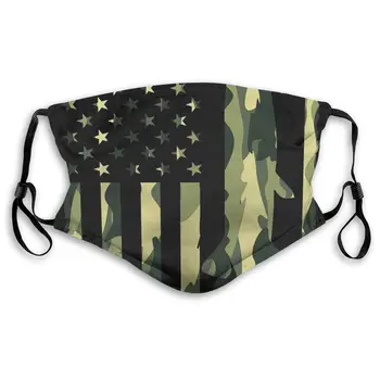 

American Flag Masks With filter Washable & Reusable Anti Dust Breathable Mask With Adjustable Ear Loops