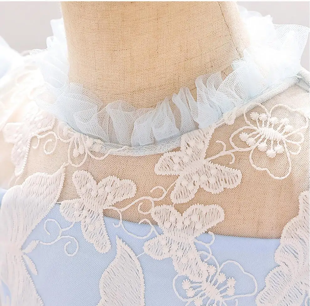 Baby Toddler Girl Dress Lace Butterflies Summer Baptism Princess Vestidos Tutu Dress Infant Kids Clothing For Girls Clothes