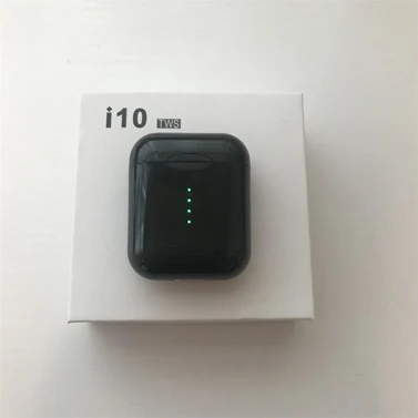 Новинка i10 tws i10S Bluetooth наушники беспроводные Bluetooth 5,0 наушники Сенсорное управление для IPhone Xiaomi мобильных телефонов Android - Цвет: Черный