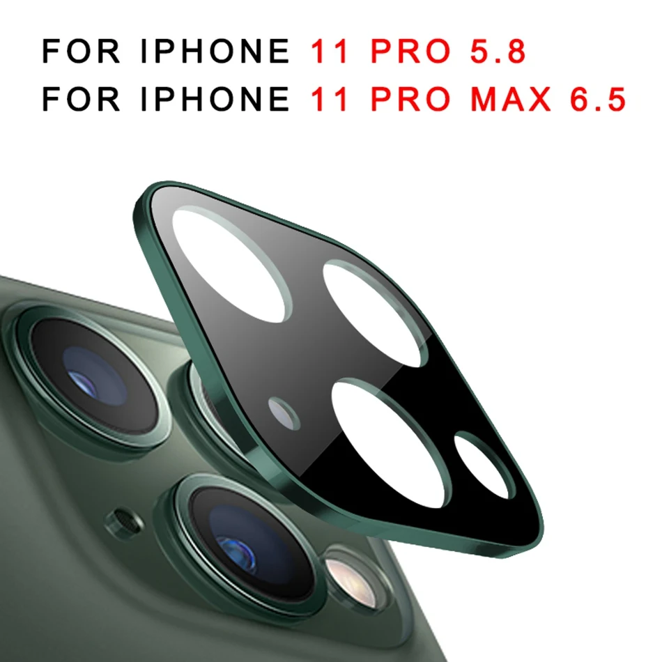 Закаленное стекло для iPhone 11 Pro X XS Max стеклянный объектив камеры протектор экрана для Apple iPhone11 Pro Max Защитная стеклянная пленка - Цвет: 11Pro 11ProMAX