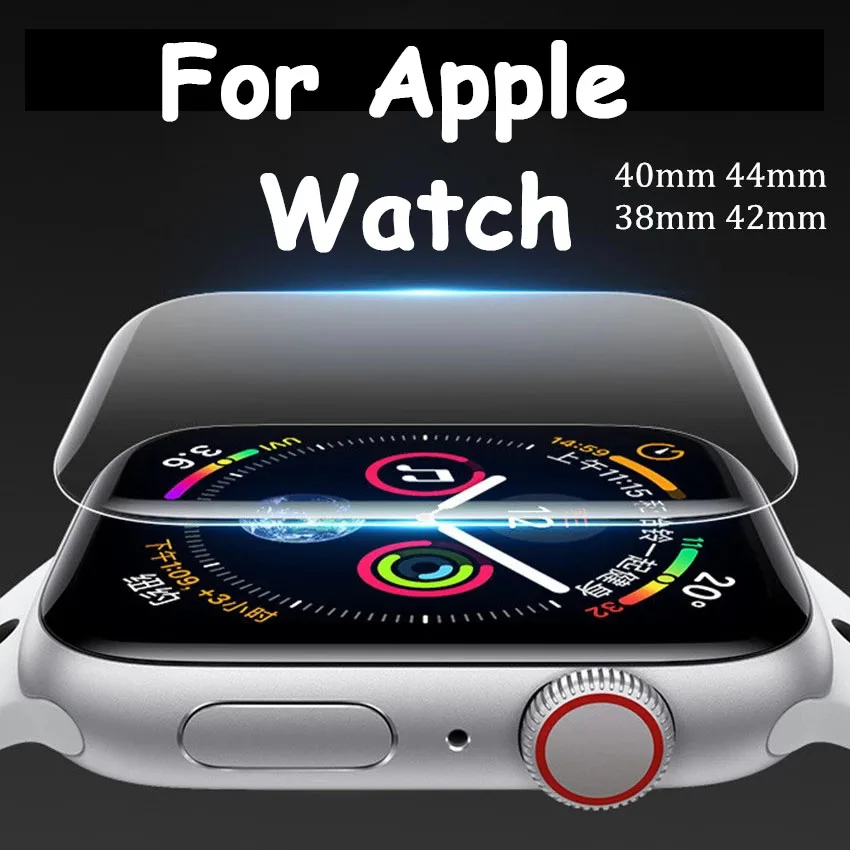 Softs-Film Screen-Protector Watch-Band Apple 40mm 38mm 44mm for 42mm 9D HD 2-Se 6-5