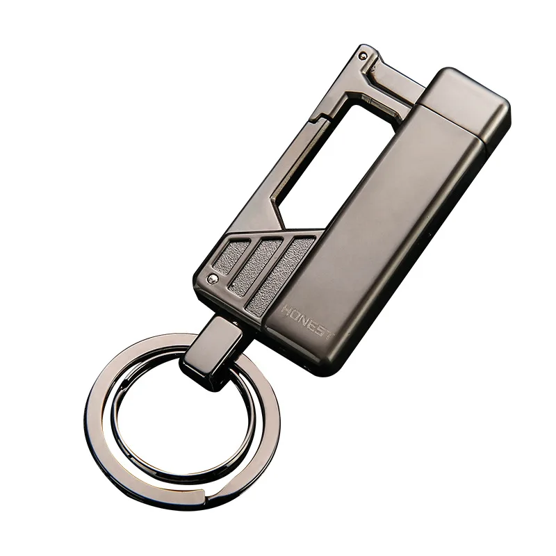 

Matches Jet Butane Torch Lighter Multi-function Key Ring Outdoor Waterproof Portable Metal Keychain Petrol Lighters Band