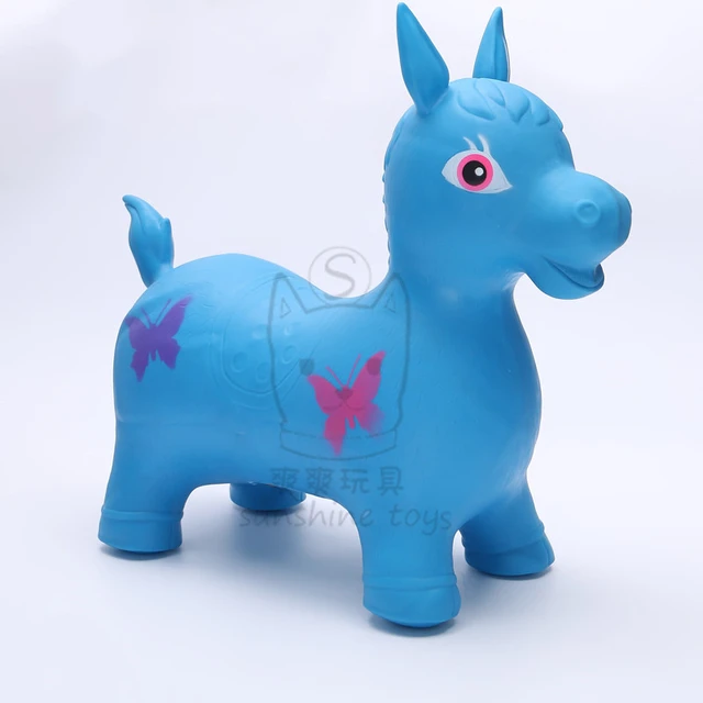 58cm Children Inflatable Bouncy Sports Toys Ride on Animal Funny Jumping Horse Toys for Kids Baby 2